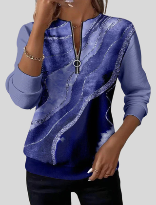 Nirvelle | Vintage Print Zip Sweatshirt