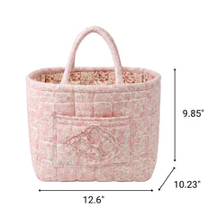 Cecilia | Blue Toile Quilted Tote Bag