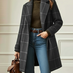 Sybil | Windowpane Check Coat