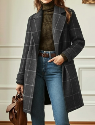 Sybil | Windowpane Check Coat