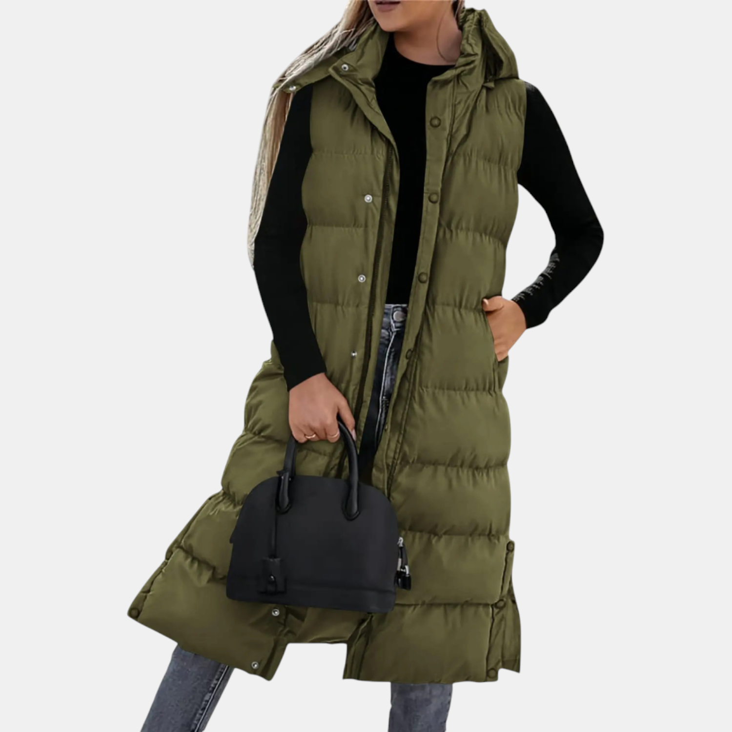 Lies | Hooded Puffer Vest