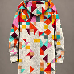 Eliana | Artful Print Hooded Jacket