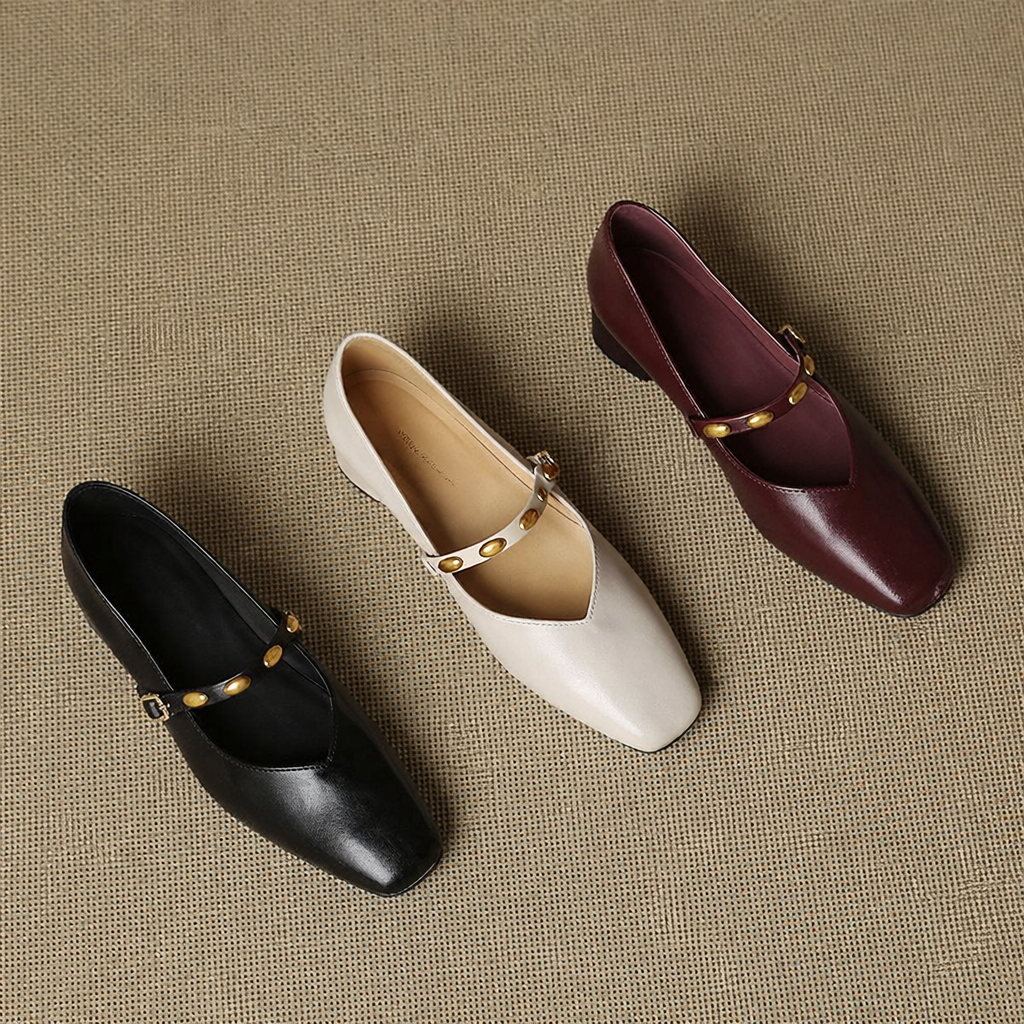 Zyra | Leather-Look Flats