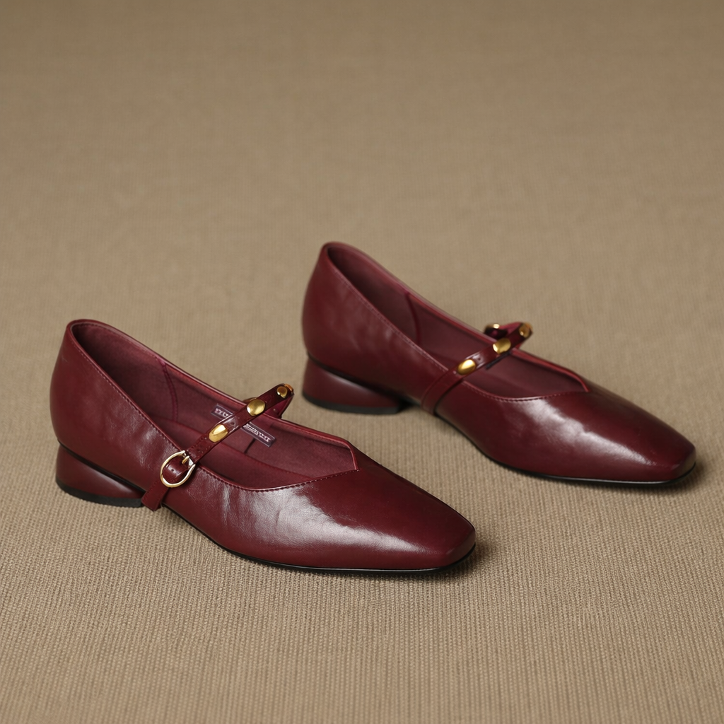 Zyra | Leather-Look Flats
