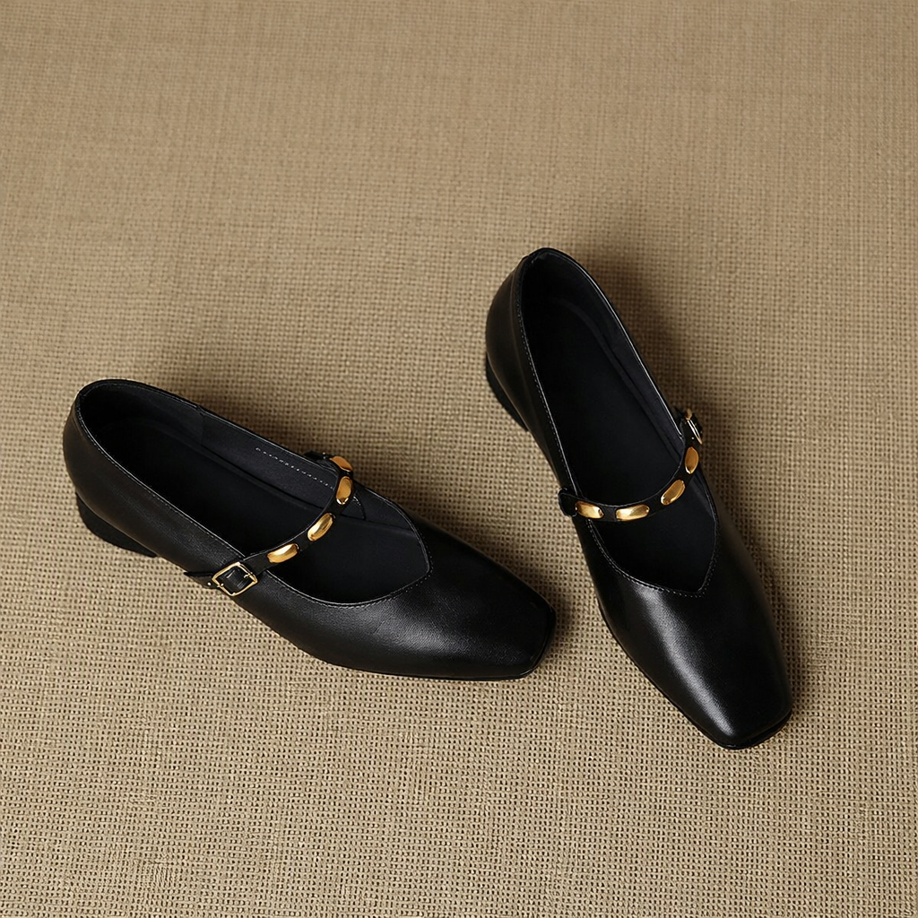 Zyra | Leather-Look Flats
