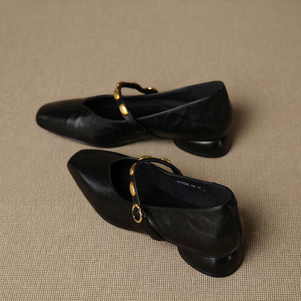 Zyra | Leather-Look Flats