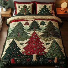 Christmas Forest | 3-Piece Quilted Bedding Set