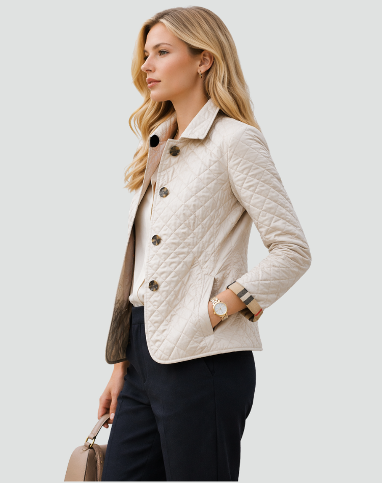 Kyra | Button-Front Quilted Jacket