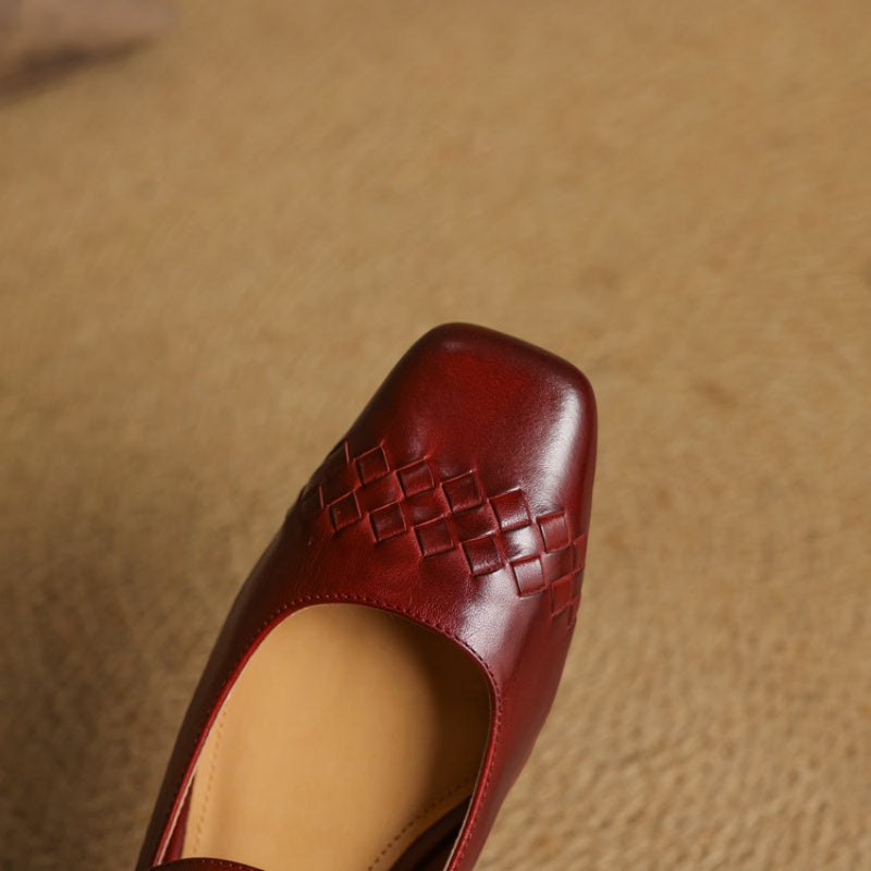 Eilidh | Square-Toe Mary Jane Flat