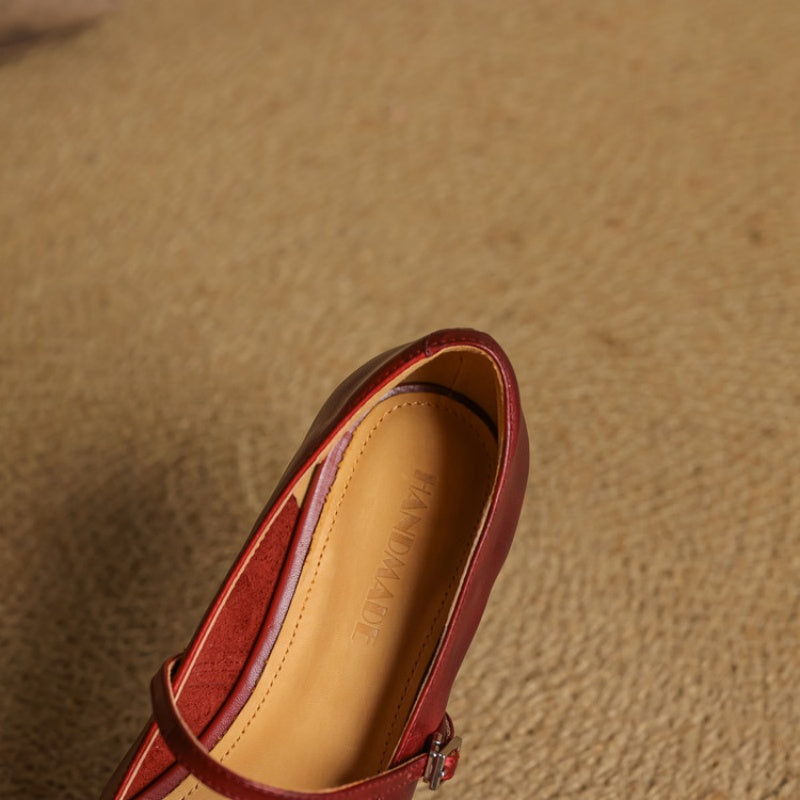 Eilidh | Square-Toe Mary Jane Flat
