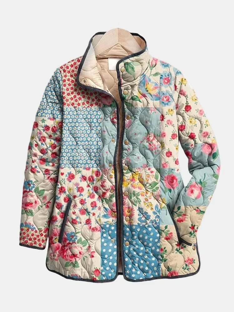 Zarae | Floral Patchwork Quilted Jacket