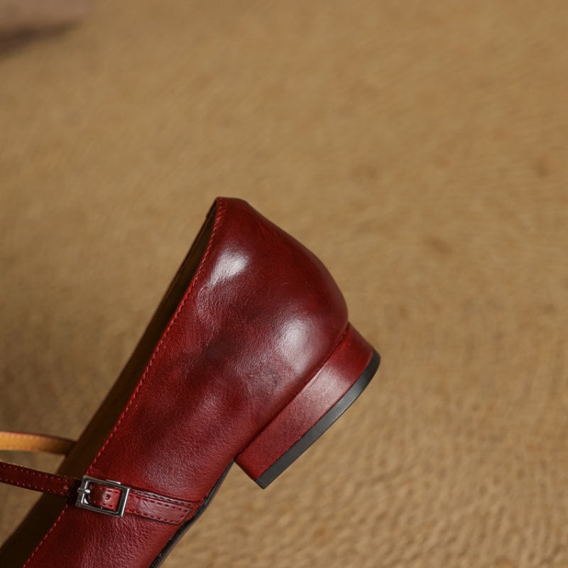 Eilidh | Square-Toe Mary Jane Flat