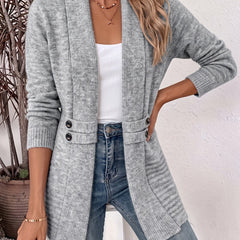Aubrey | Open-Front Cardigan with Shaped Waist