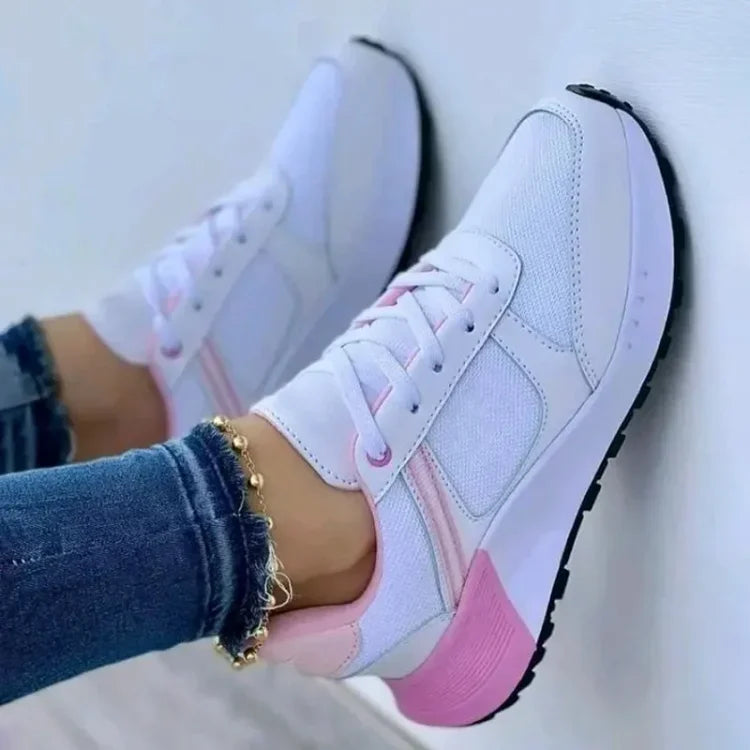 Lily | Casual Lace-Up Vulcanised Orthopaedic Trainers
