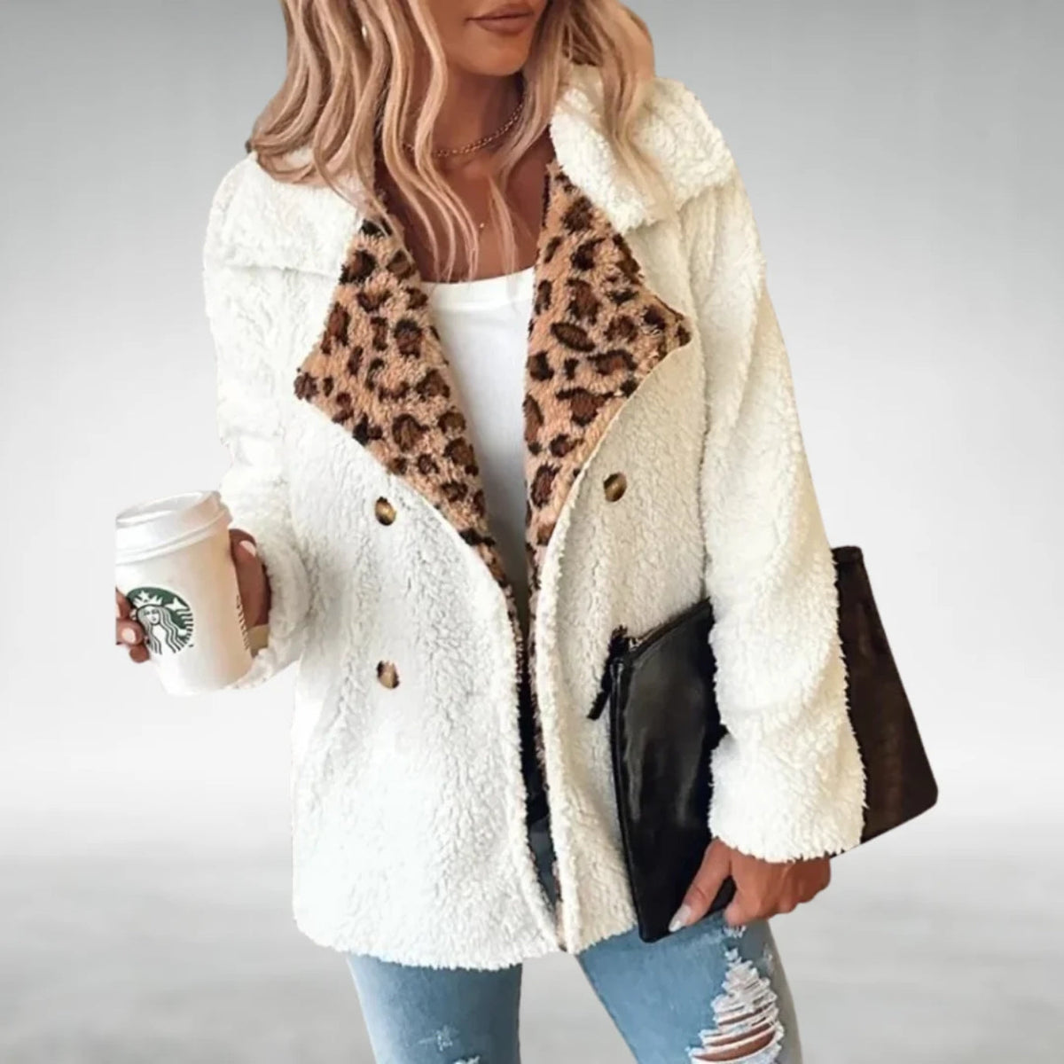 Lori | Cosy Leopard Teddy Coat