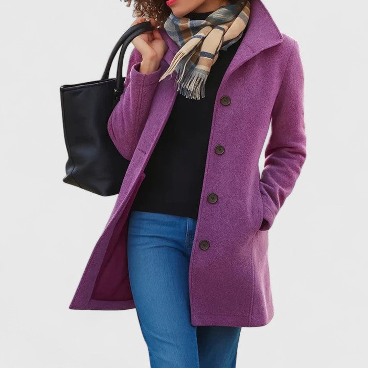 Claire | Classic Single-Breasted Coat