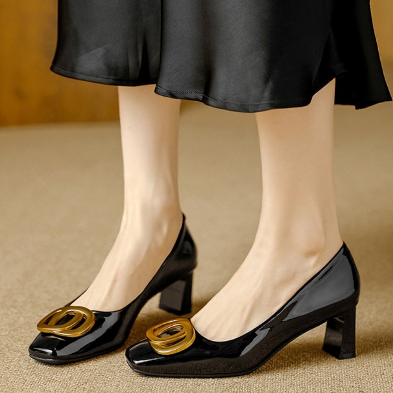 Tyra | Leather-Look Heels