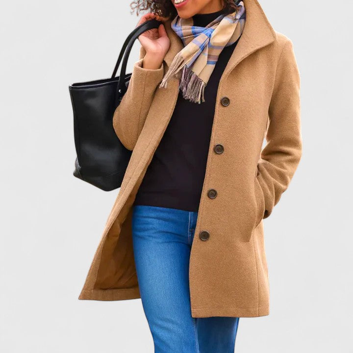 Claire | Classic Single-Breasted Coat