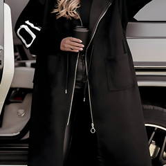 Elena | Hooded Zip Coat
