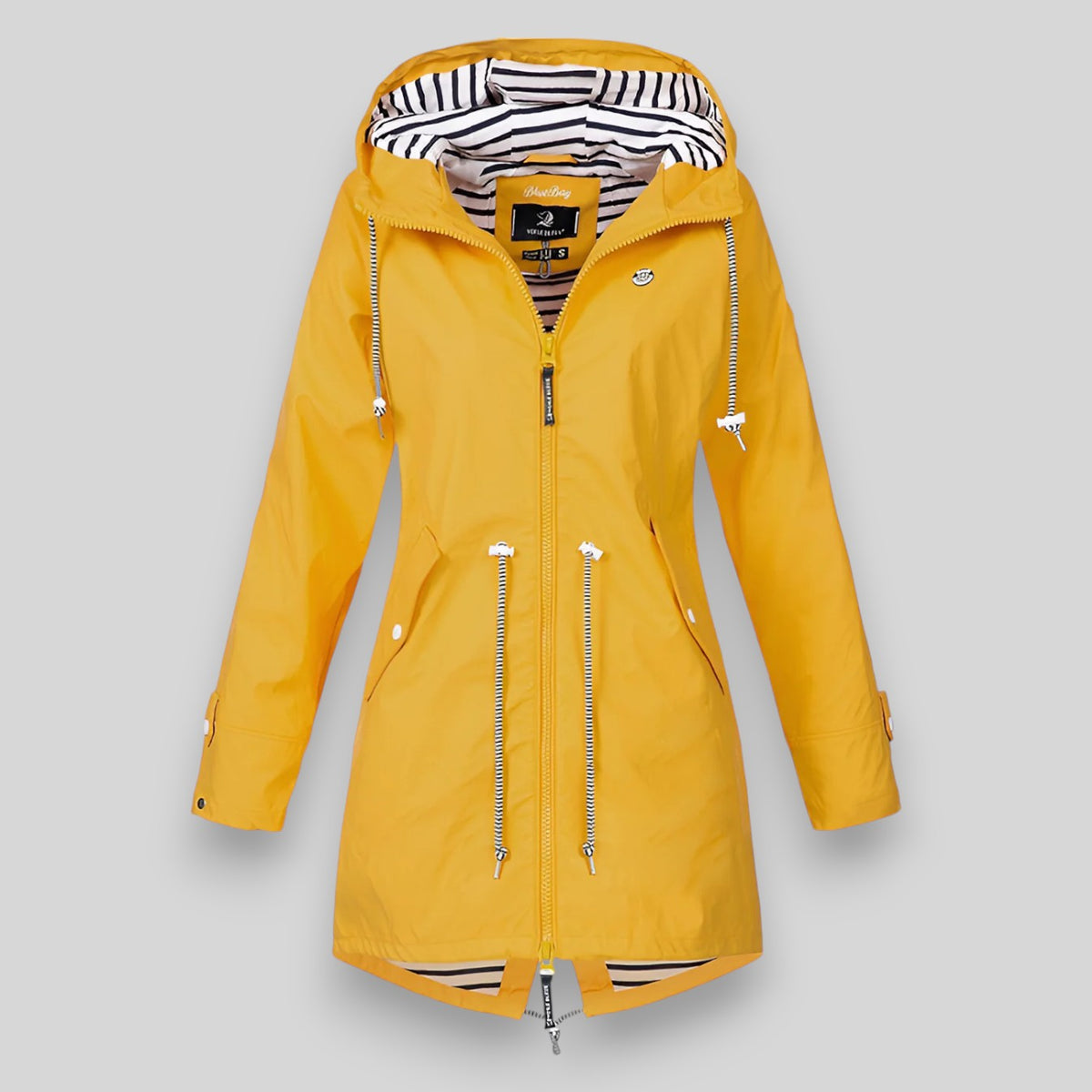 Vada | Hooded Drawstring Rain Jacket