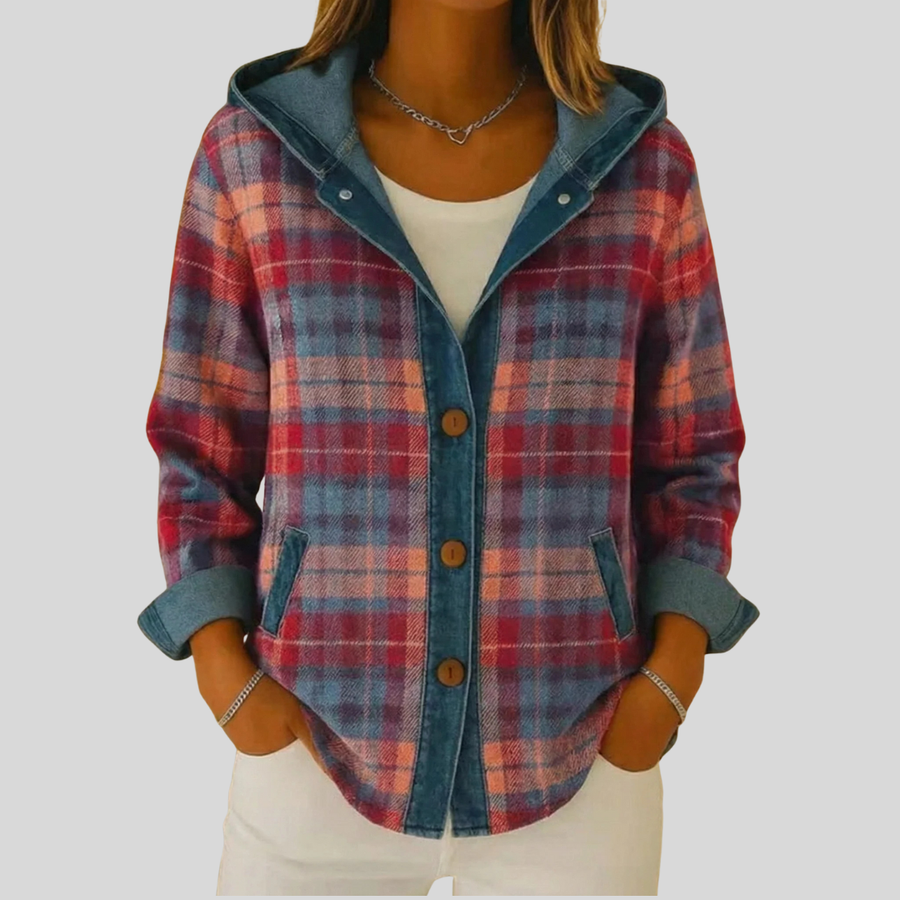 Kellaway | Hooded Checked Shacket