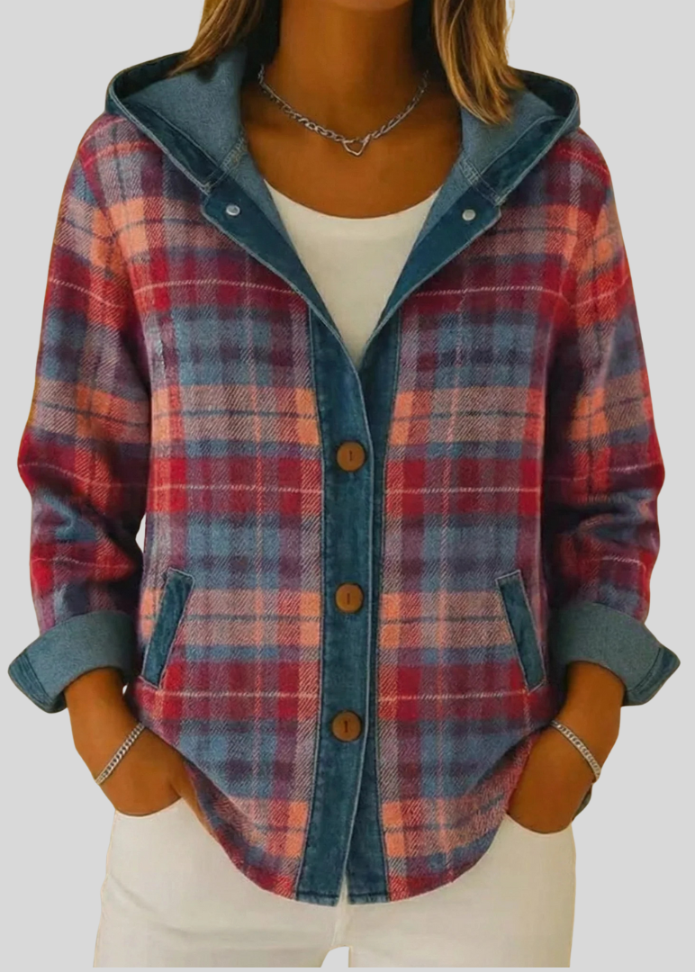 Cecelia | Hooded Check Shacket