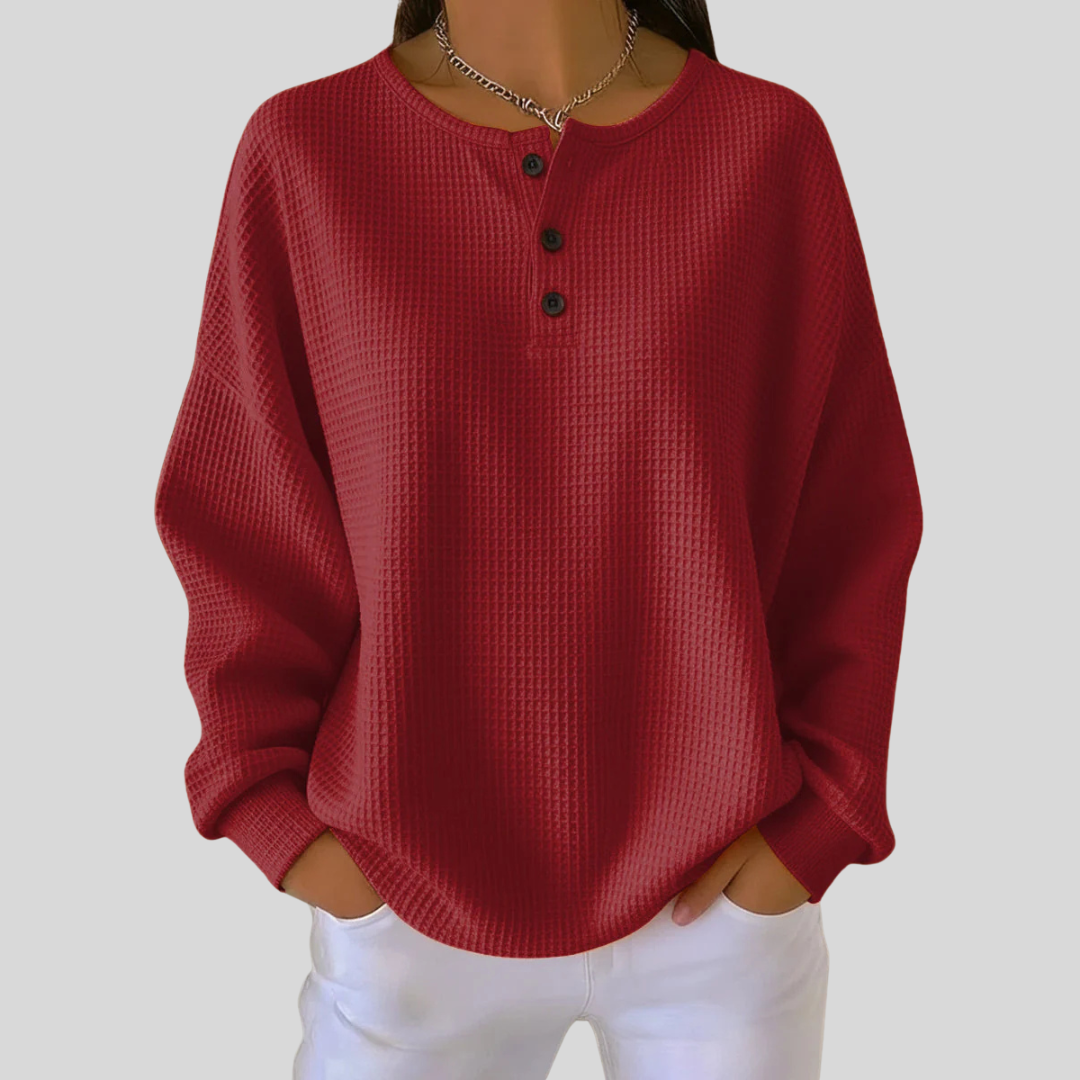 Zoe | Henley Sweatshirt