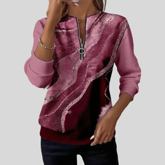 Nirvelle | Vintage Print Zip Sweatshirt