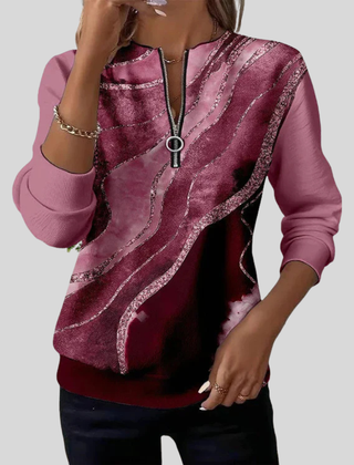 Nirvelle | Vintage Print Zip Sweatshirt