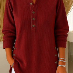 Cassia | Button Henley Jumper