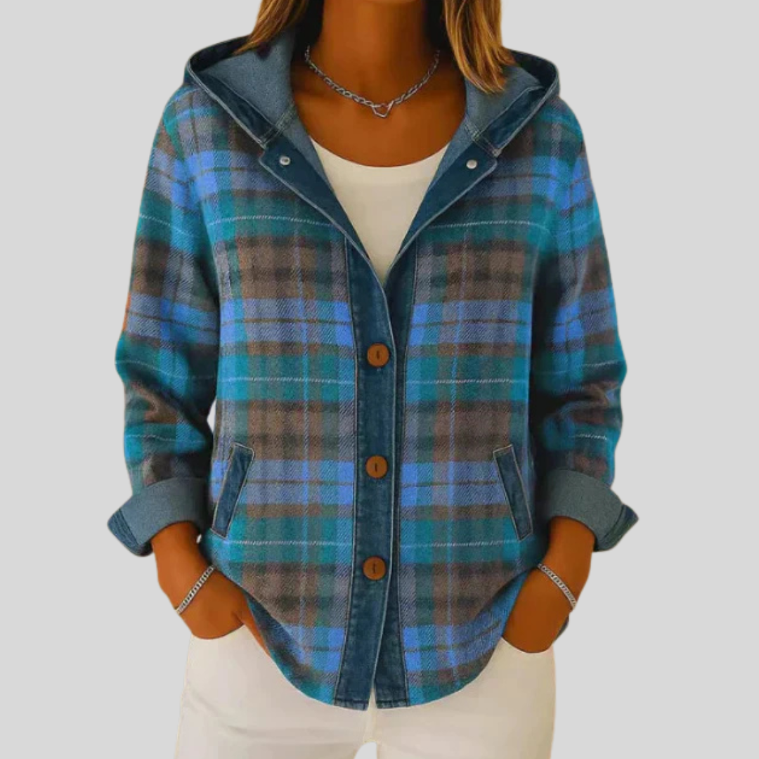 Hildred | Hooded Checked Shacket