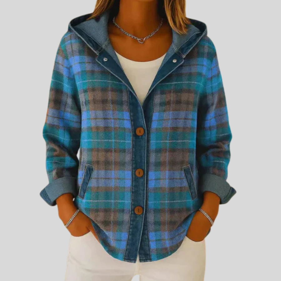 Hildred | Hooded Checked Shacket