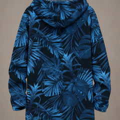 Celeste | Midnight Botanical Hooded Jacket