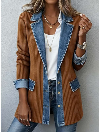 Celine | Contrast-Trim Tailored Jacket