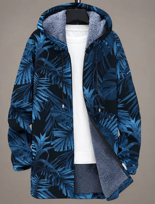 Celeste | Midnight Botanical Hooded Jacket