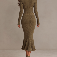 Cosima | Ribbed Mermaid Midi Dress