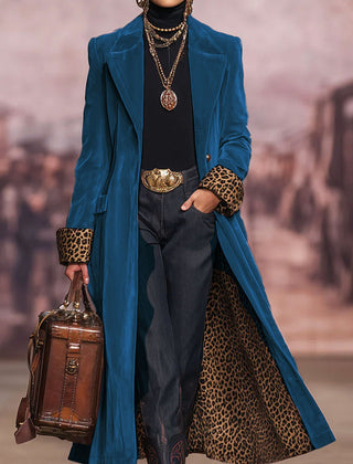 Arabella | Longline Tailored Velvet-Effect Coat