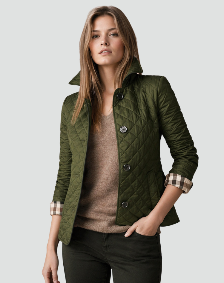 Kyra | Button-Front Quilted Jacket