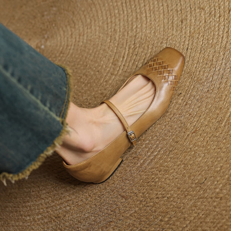 Eilidh | Square-Toe Mary Jane Flat