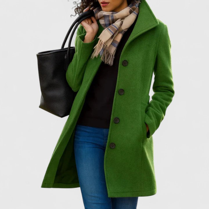 Claire | Classic Single-Breasted Coat