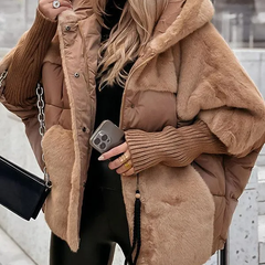 Sienna | Faux-Fur Panel Puffer Coat