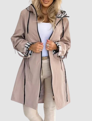 Matilda | Hooded Longline Zip-Up Coat