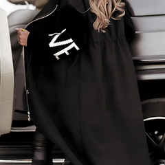 Elena | Hooded Zip Coat