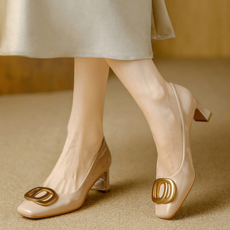 Tyra | Leather-Look Heels