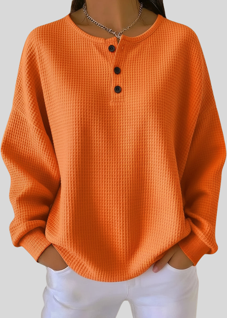 Zoe | Henley Sweatshirt
