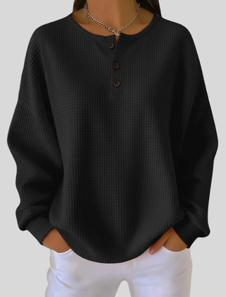 Zoe | Henley Sweatshirt
