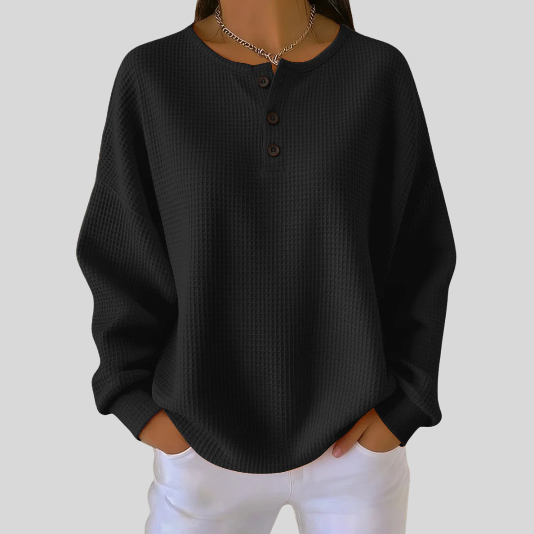 Zoe | Henley Sweatshirt