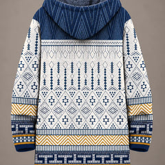 Elara | Heritage Geometric Hooded Jacket