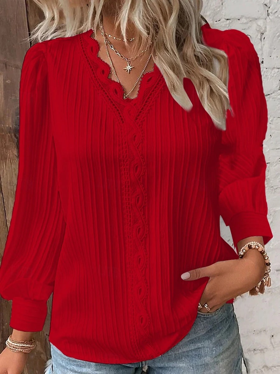 Orlisse | Elegant Plain Blouse