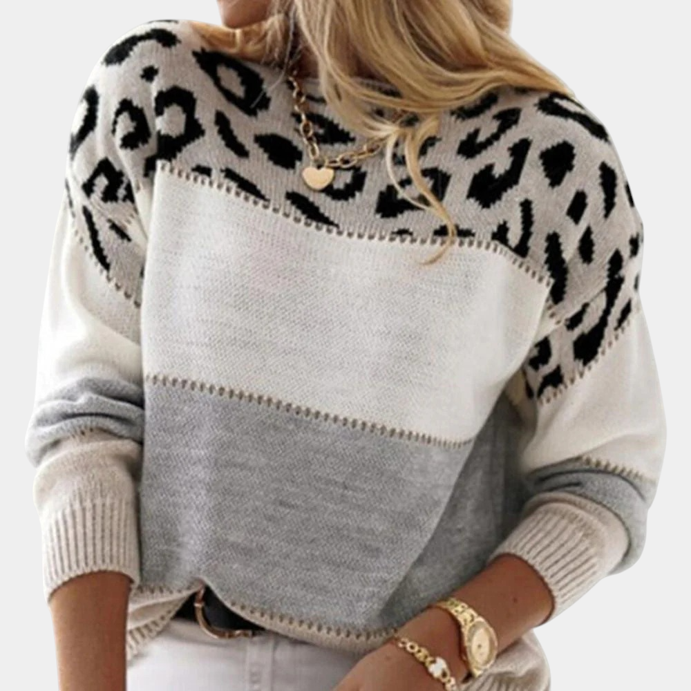 VIRELLE | LEOPARD PRINT SWEATER